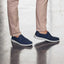 Olema Slip on Navy Nubuck Close up