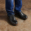 Market Cap Black Leather Brogue Dress Shoes lifestyle close up